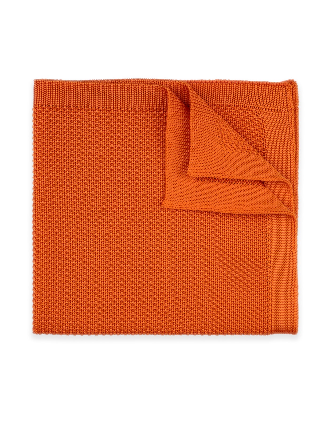 100% Polyester Diamond End Knitted Tie - Orange