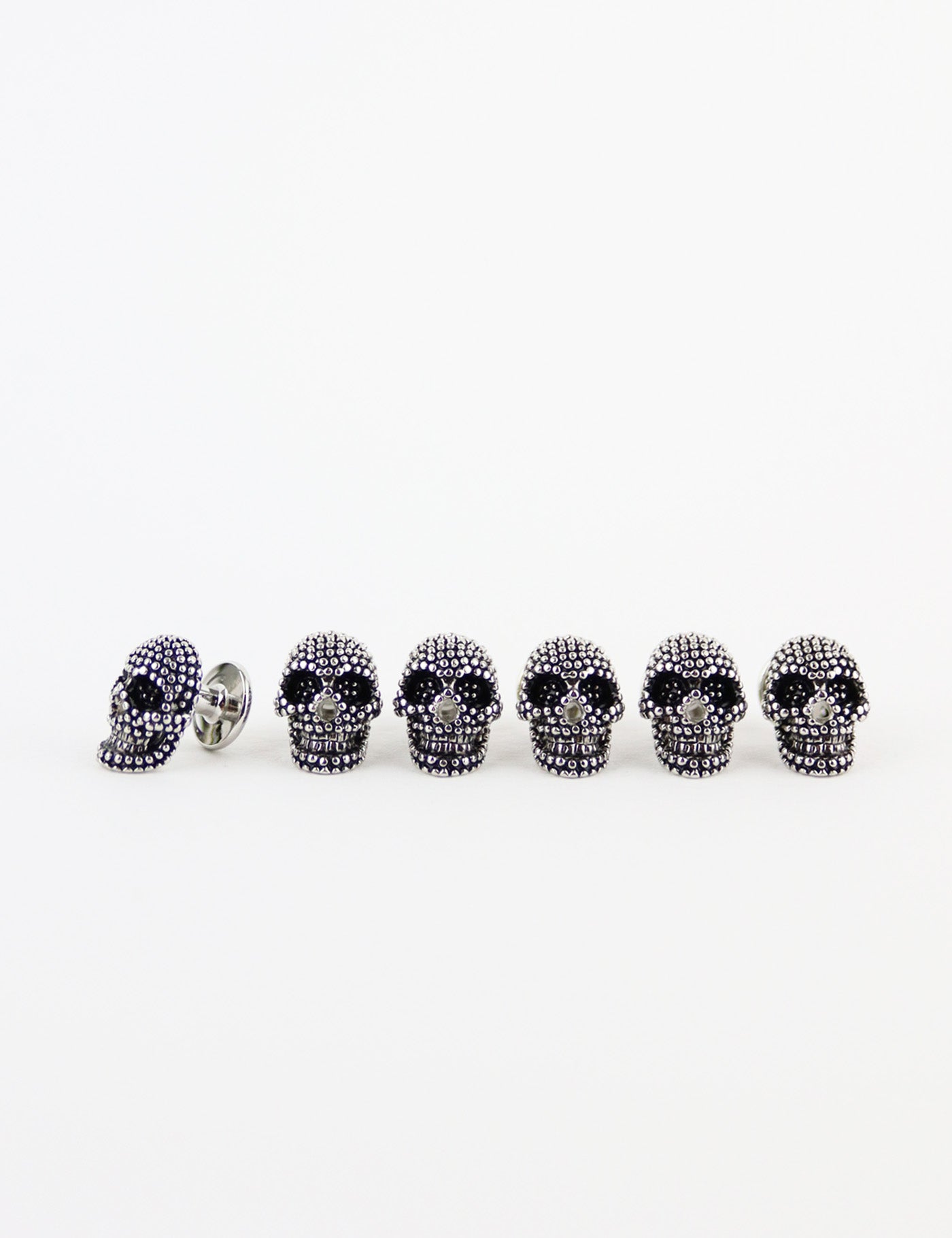 Cufflinks - Black & Silver Skull Tuxedo Set