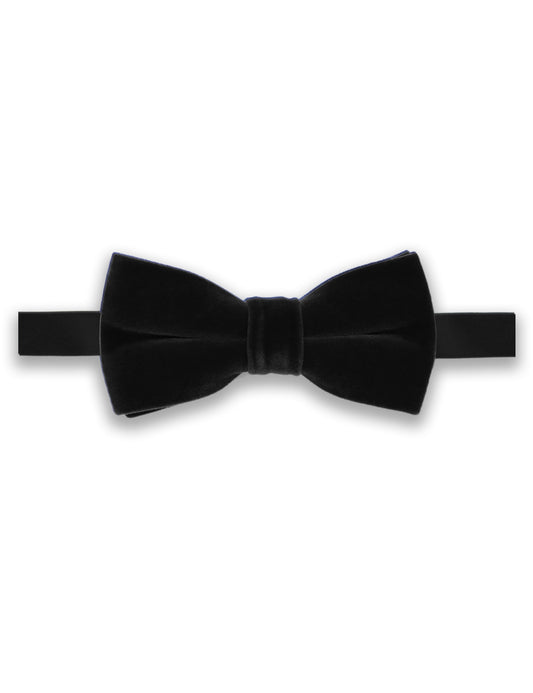 Velvet Bow Tie - Black