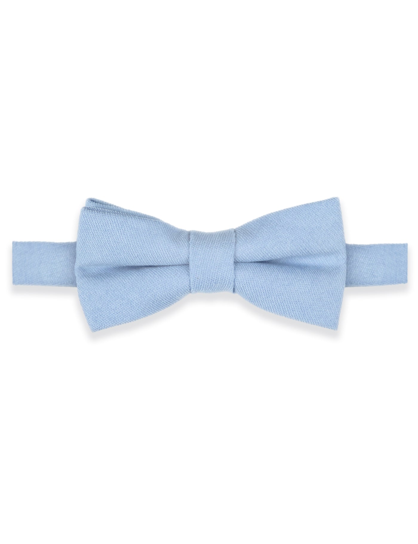 100% Brushed Cotton Tie - Light Blue