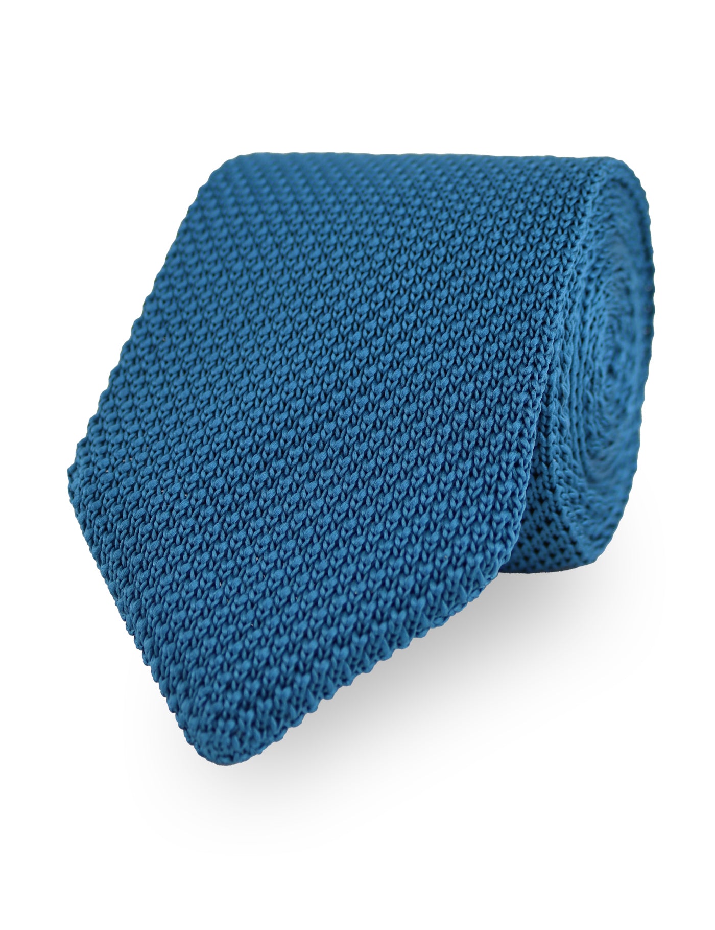 100% Polyester Diamond End Knitted Tie - Dark Teal