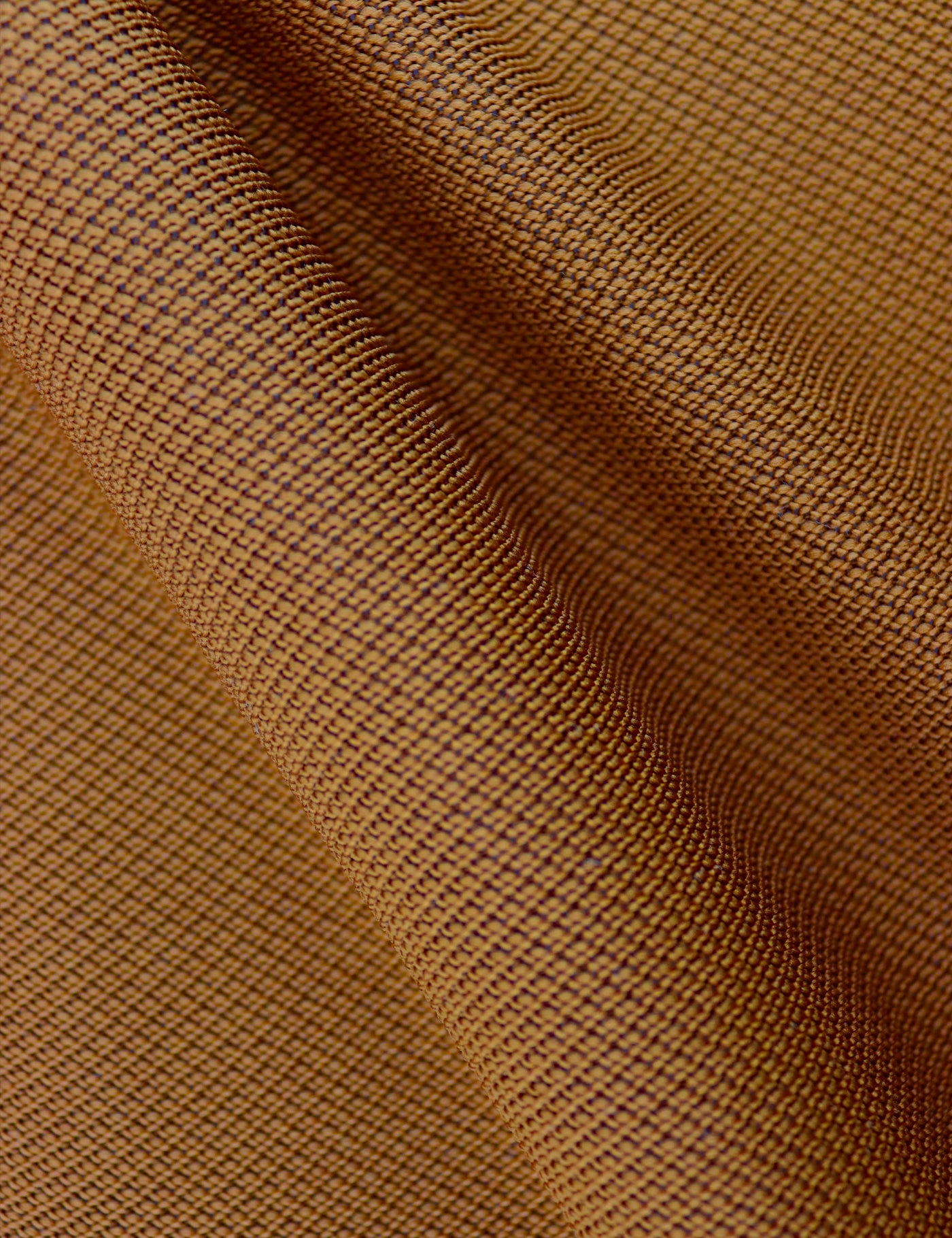 100% Polyester Square End Knitted Tie - Caramel Brown