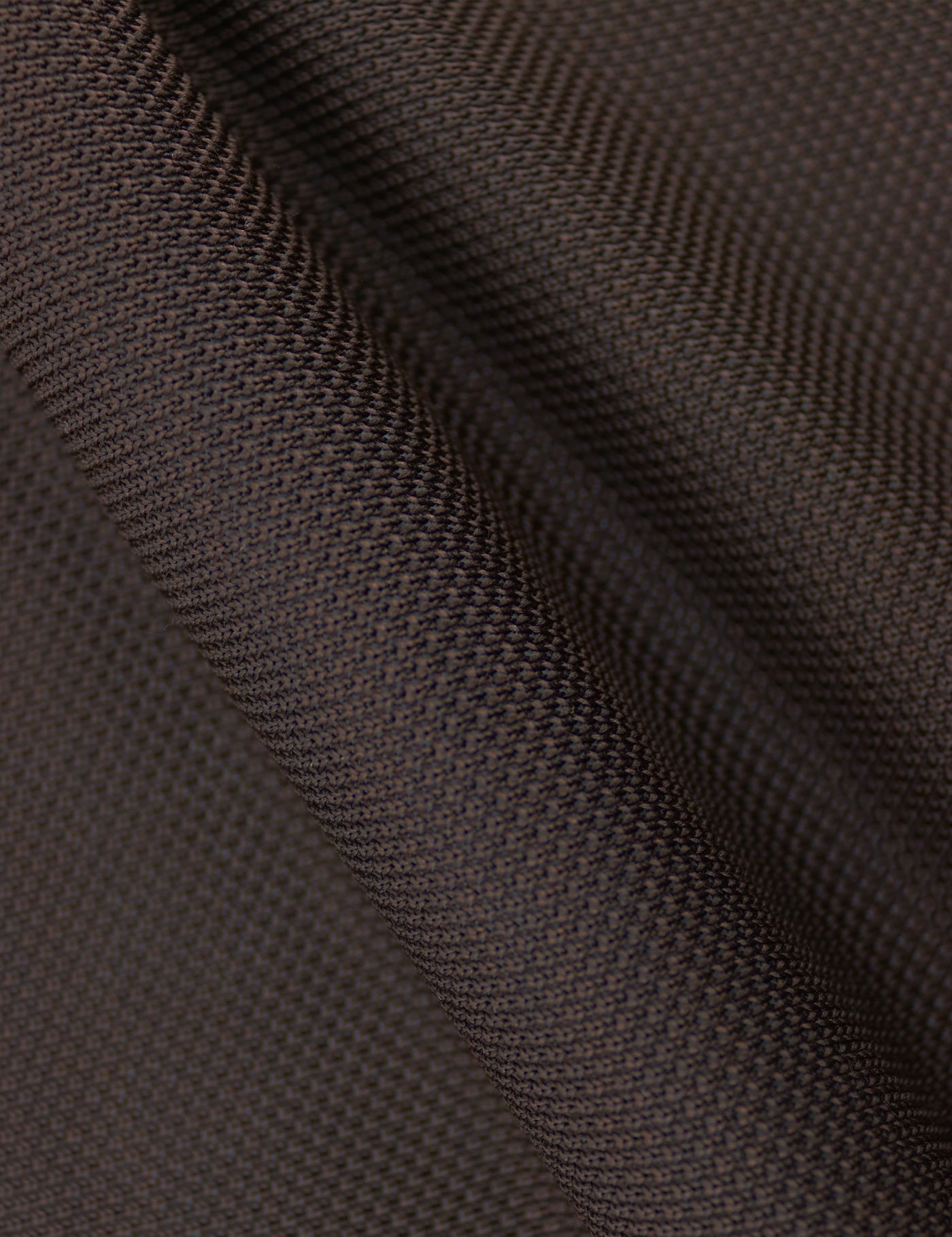 100% Polyester Diamond End Knitted Tie - Dark Brown