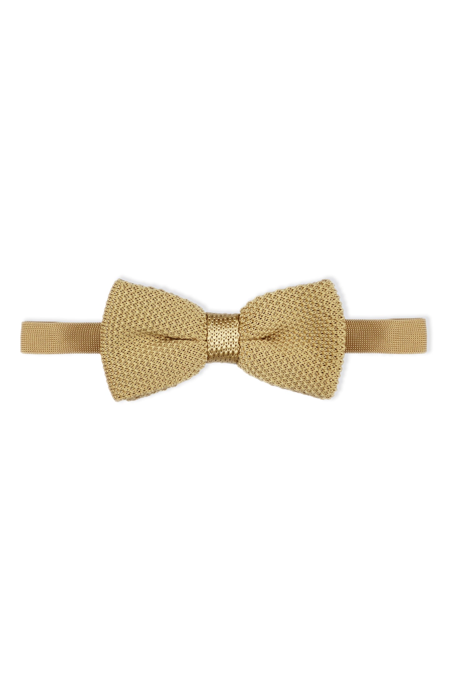 100% Polyester Square End Knitted Tie - Beige