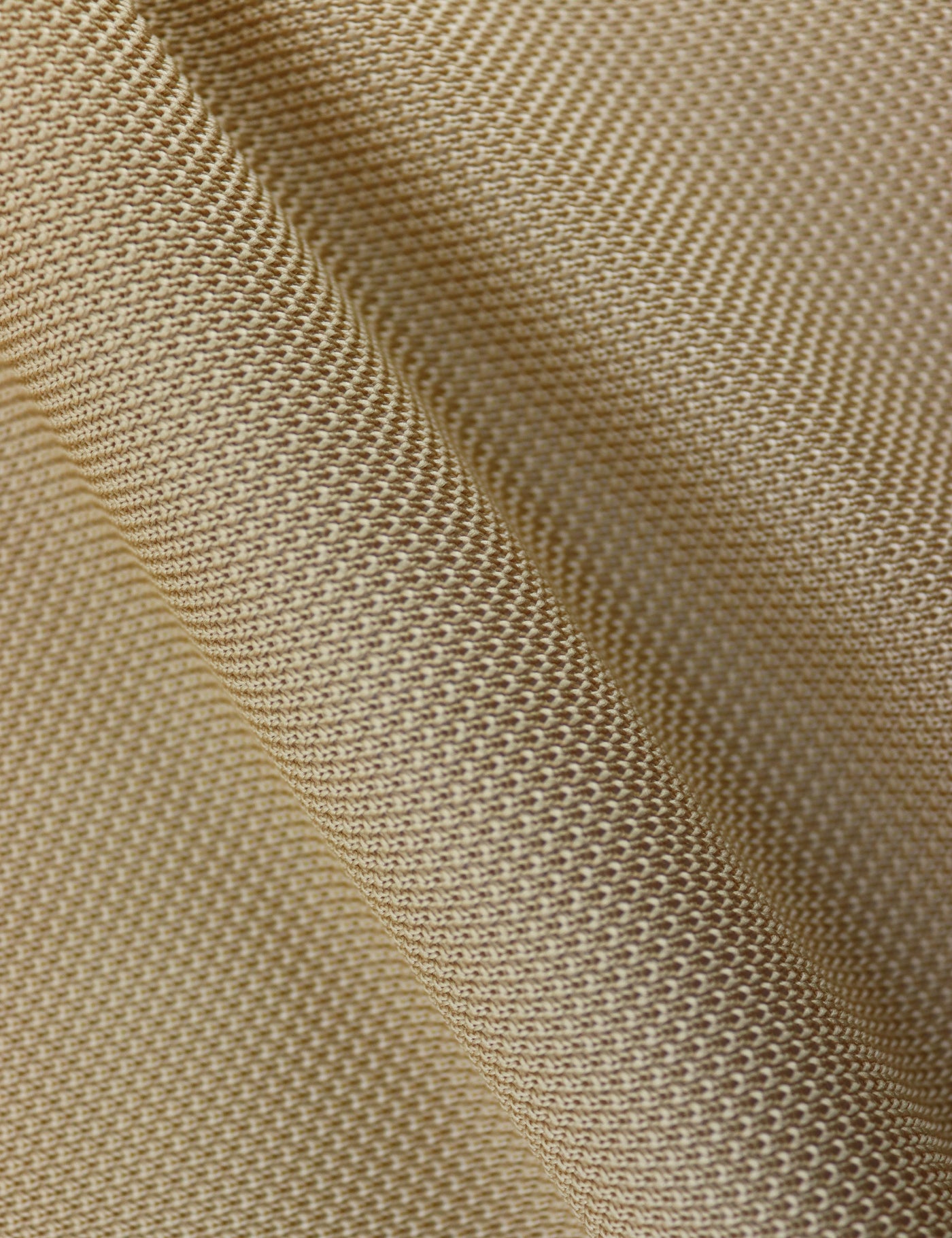 100% Polyester Square End Knitted Tie - Beige