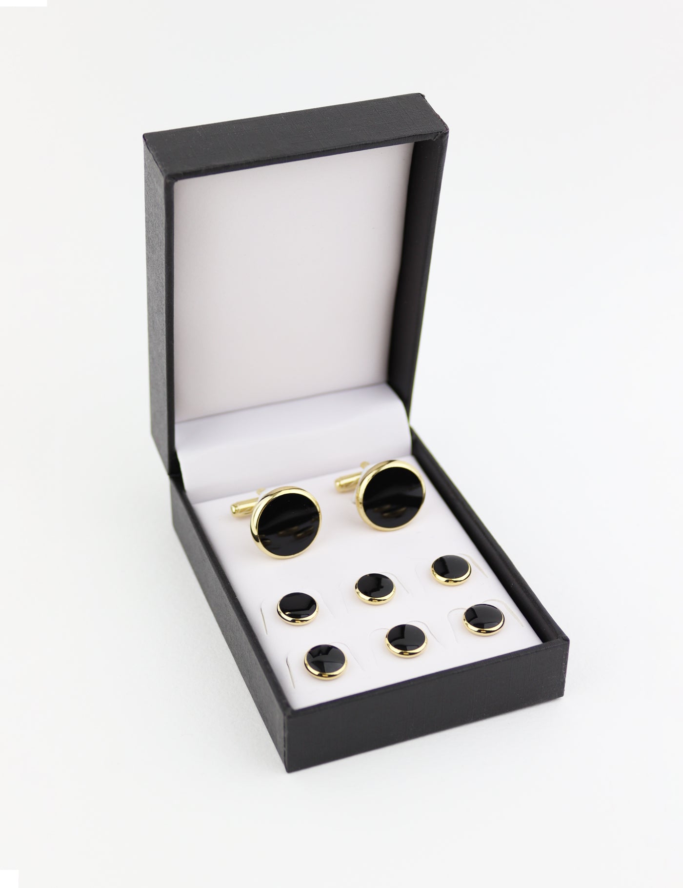 Cufflinks - Black & Gold Tuxedo Set