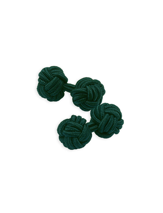 Knot Cufflinks - Dark Green