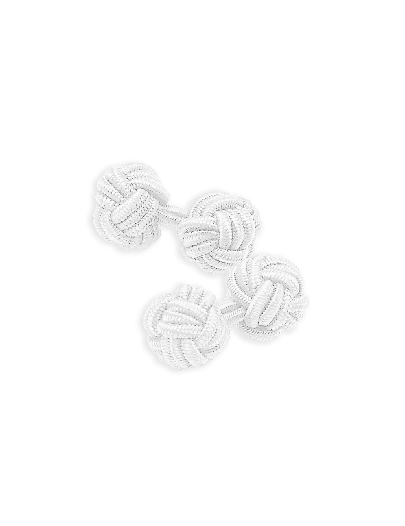 Knot Cufflinks - White