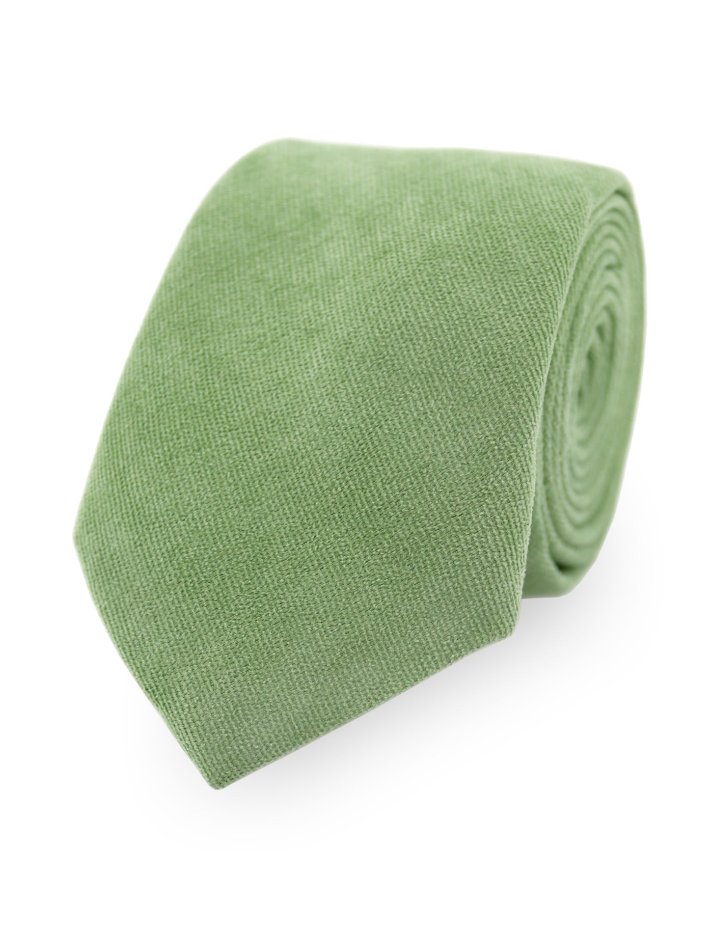 100% Brushed Cotton Pocket Square - Sage Green