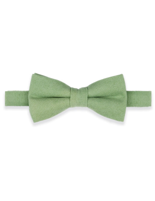 100% Brushed Cotton Bow Tie - Sage Green