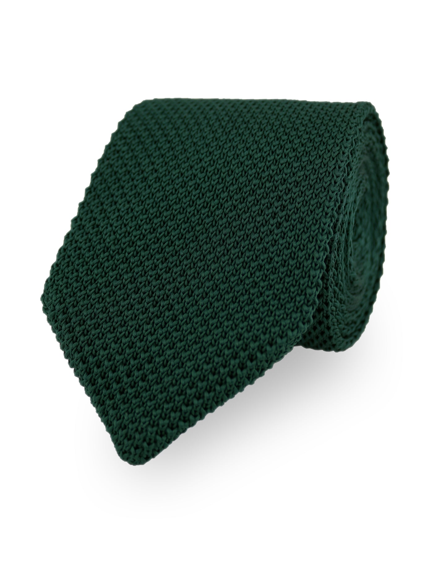 100% Polyester Knitted Bow Tie - Dark Green