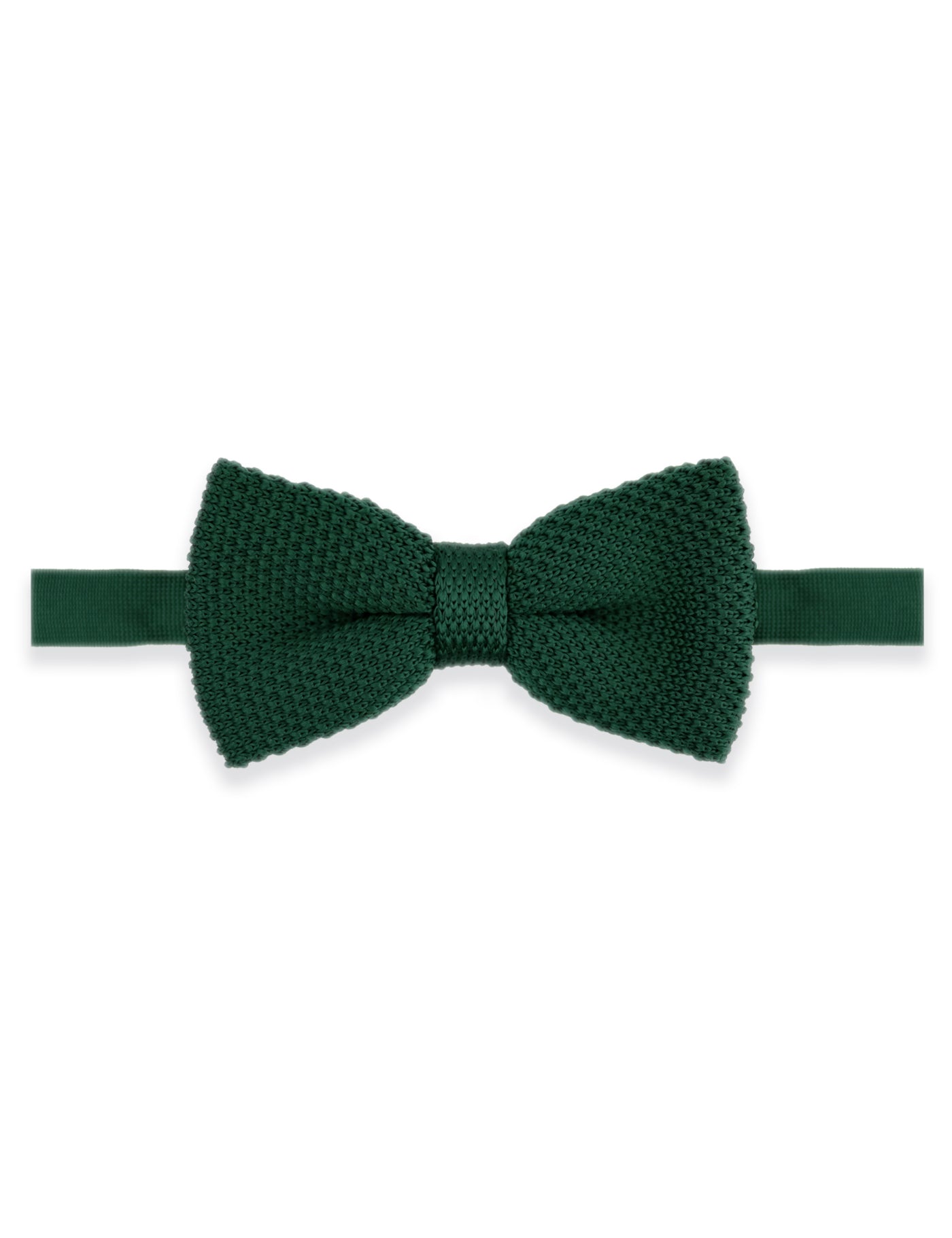 Children's Knitted Bow Tie - Dark Green