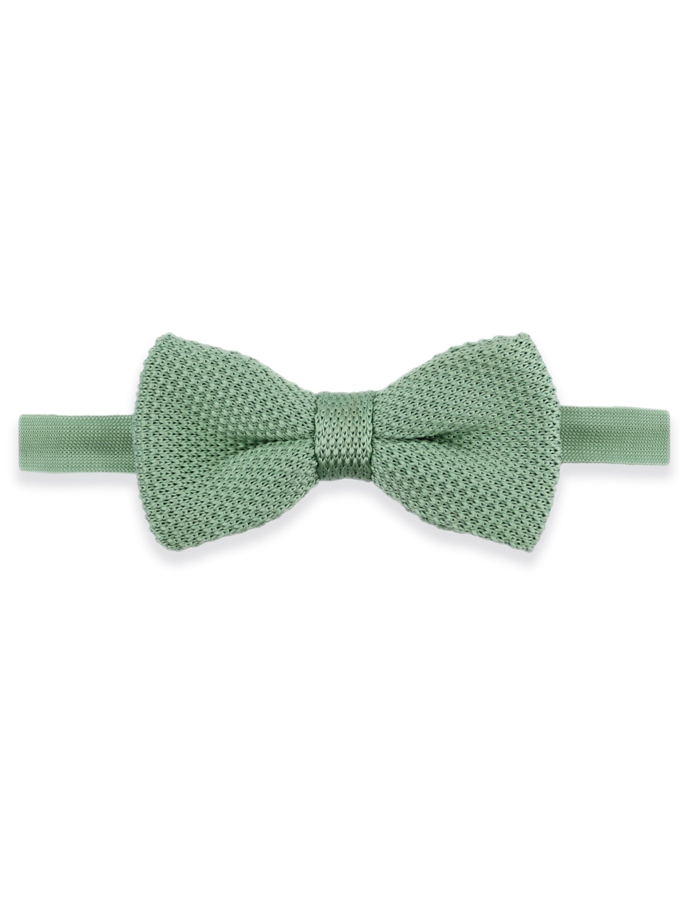 Children's Knitted Bow Tie - Mint Green