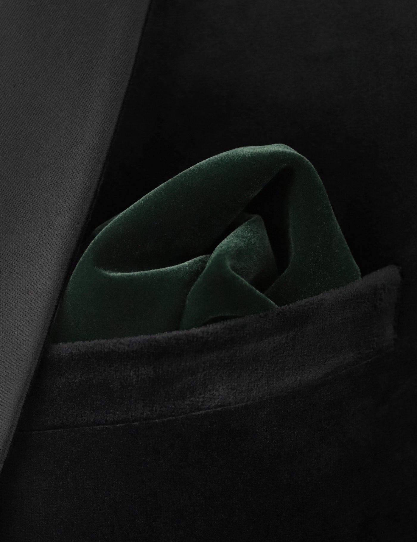 Velvet Oversized Bow Tie - Dark Green