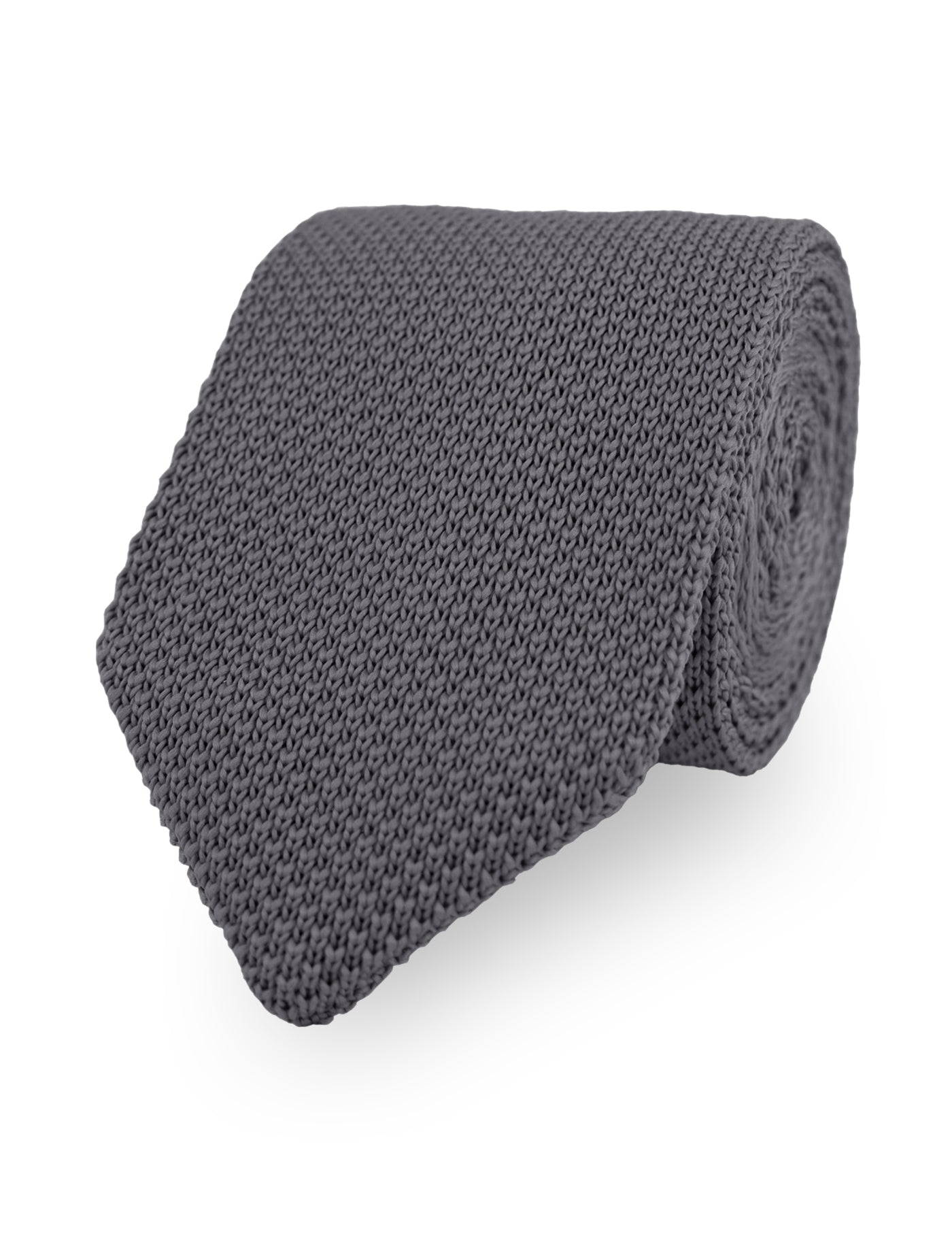 100% Polyester Knitted Bow Tie - Dark Grey