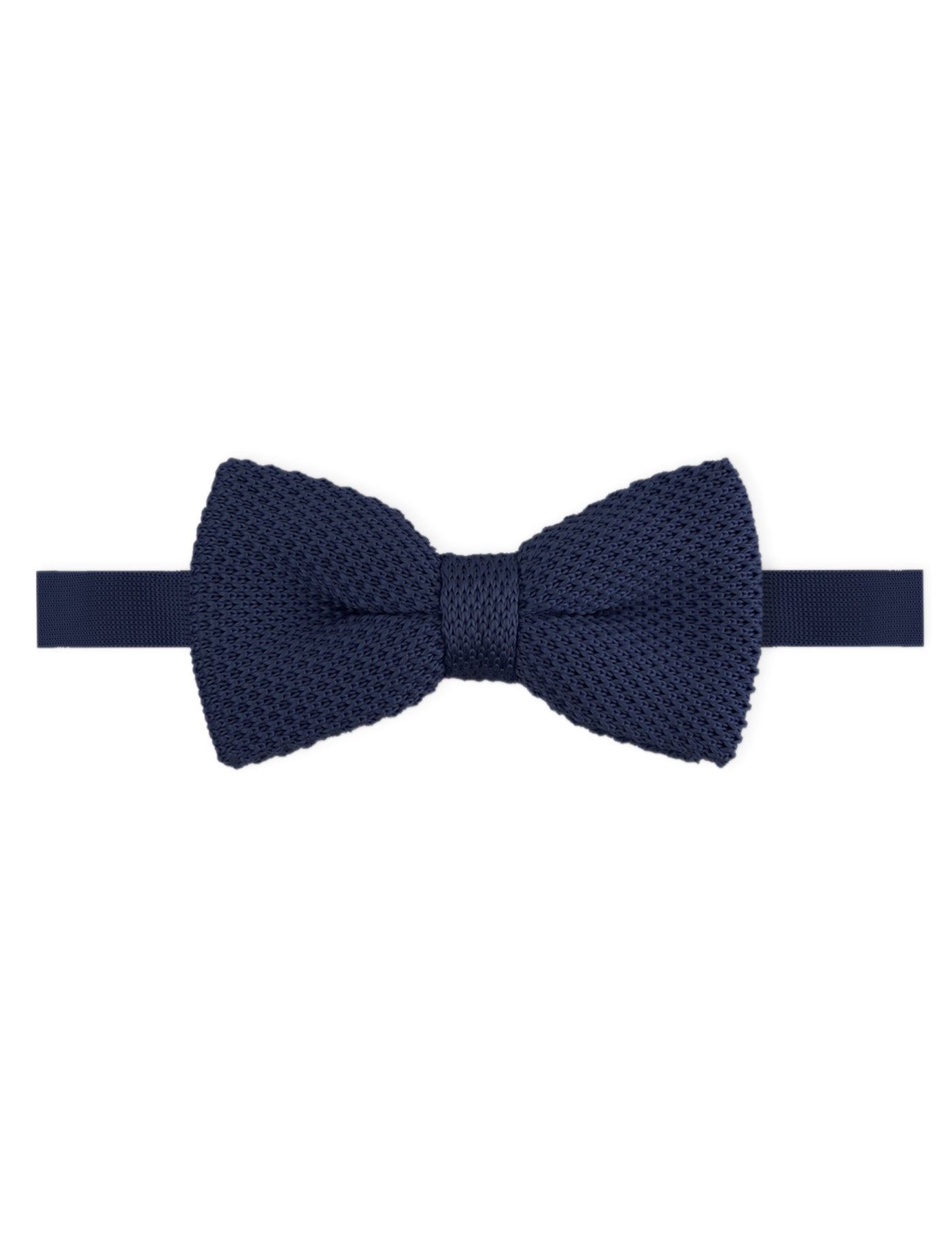 Children's Knitted Bow Tie - Navy Blue