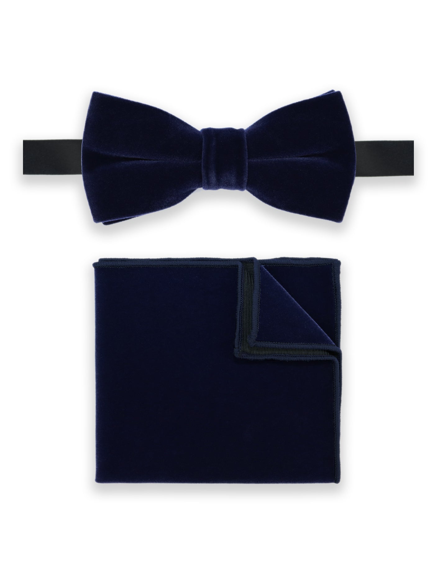 Velvet Bow Tie - Navy Blue