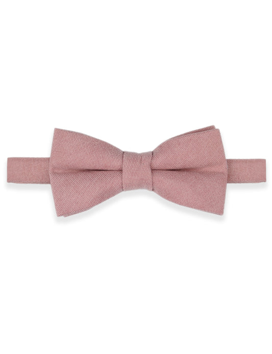 100% Brushed Cotton Bow Tie - Dusty Pink