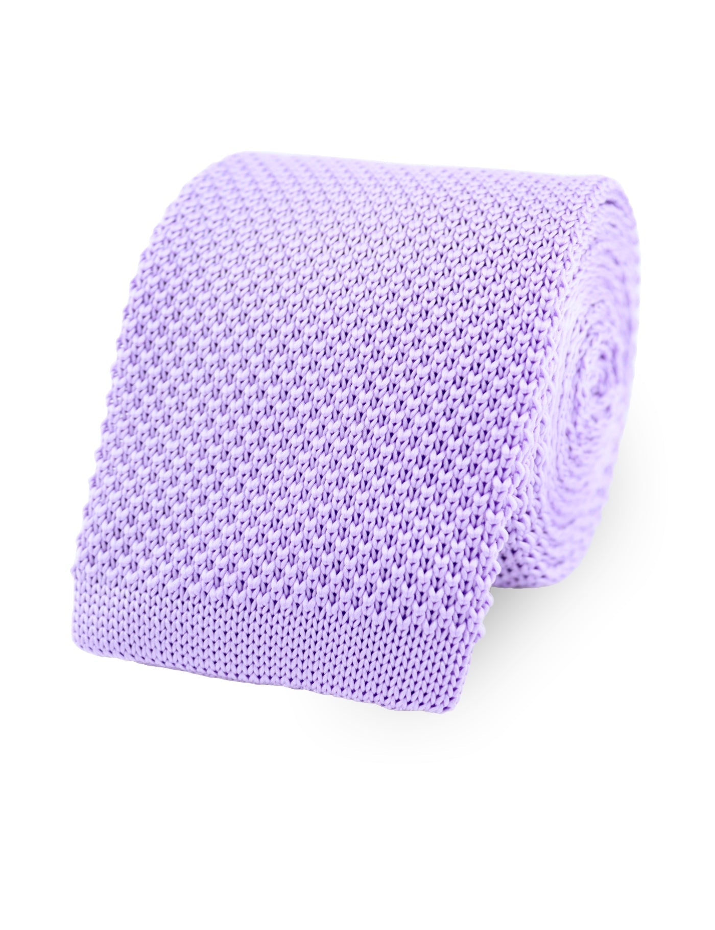 100% Polyester Knitted Bow Tie - Pastel Purple