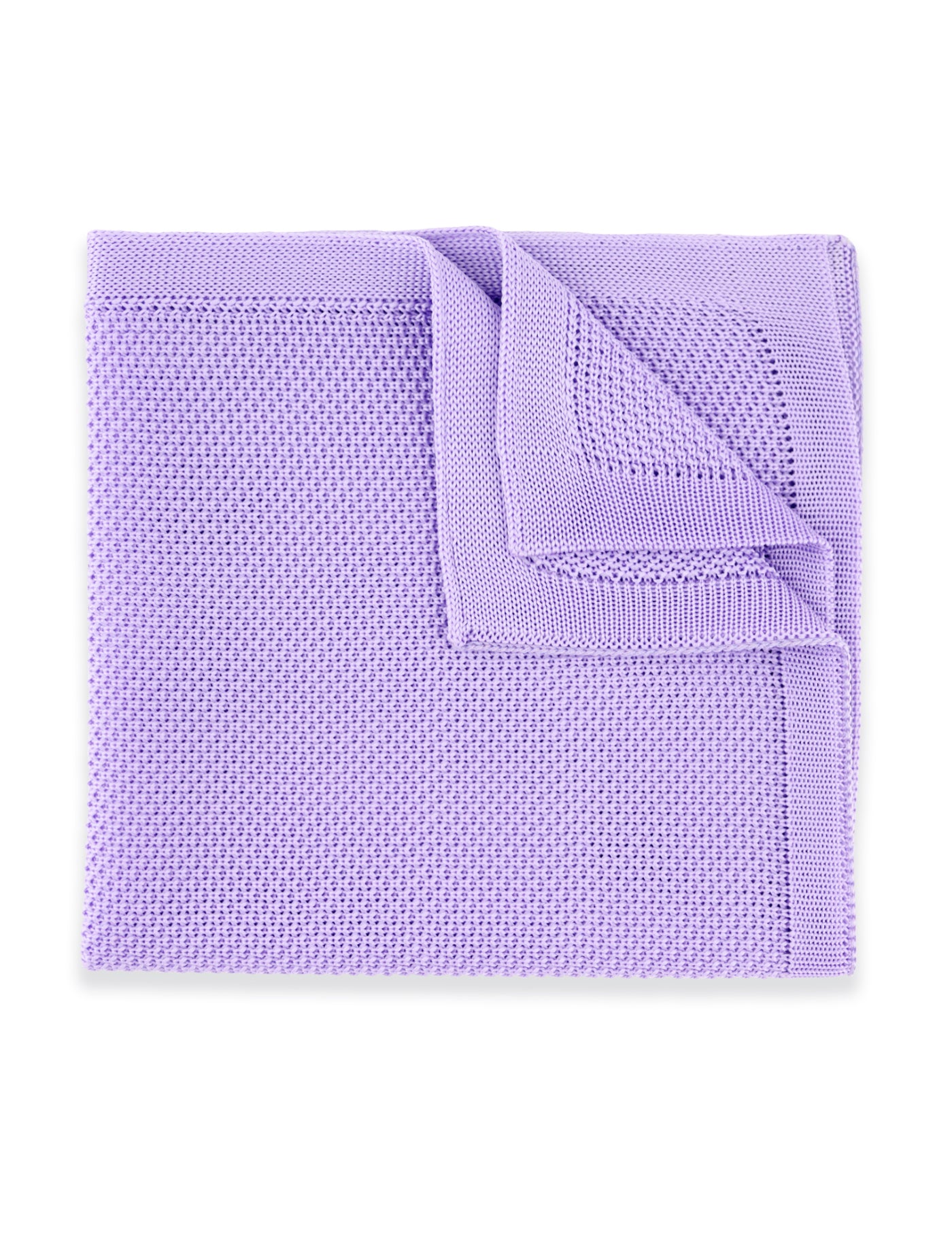 100% Polyester Diamond End Knitted Tie - Pastel Purple