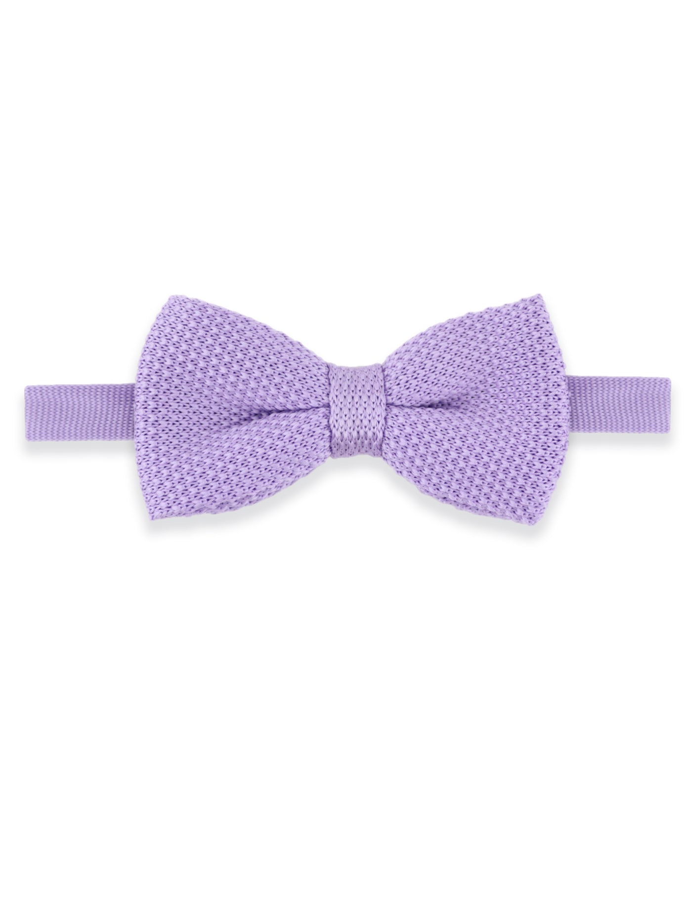 100% Polyester Square End Knitted Tie - Pastel Purple