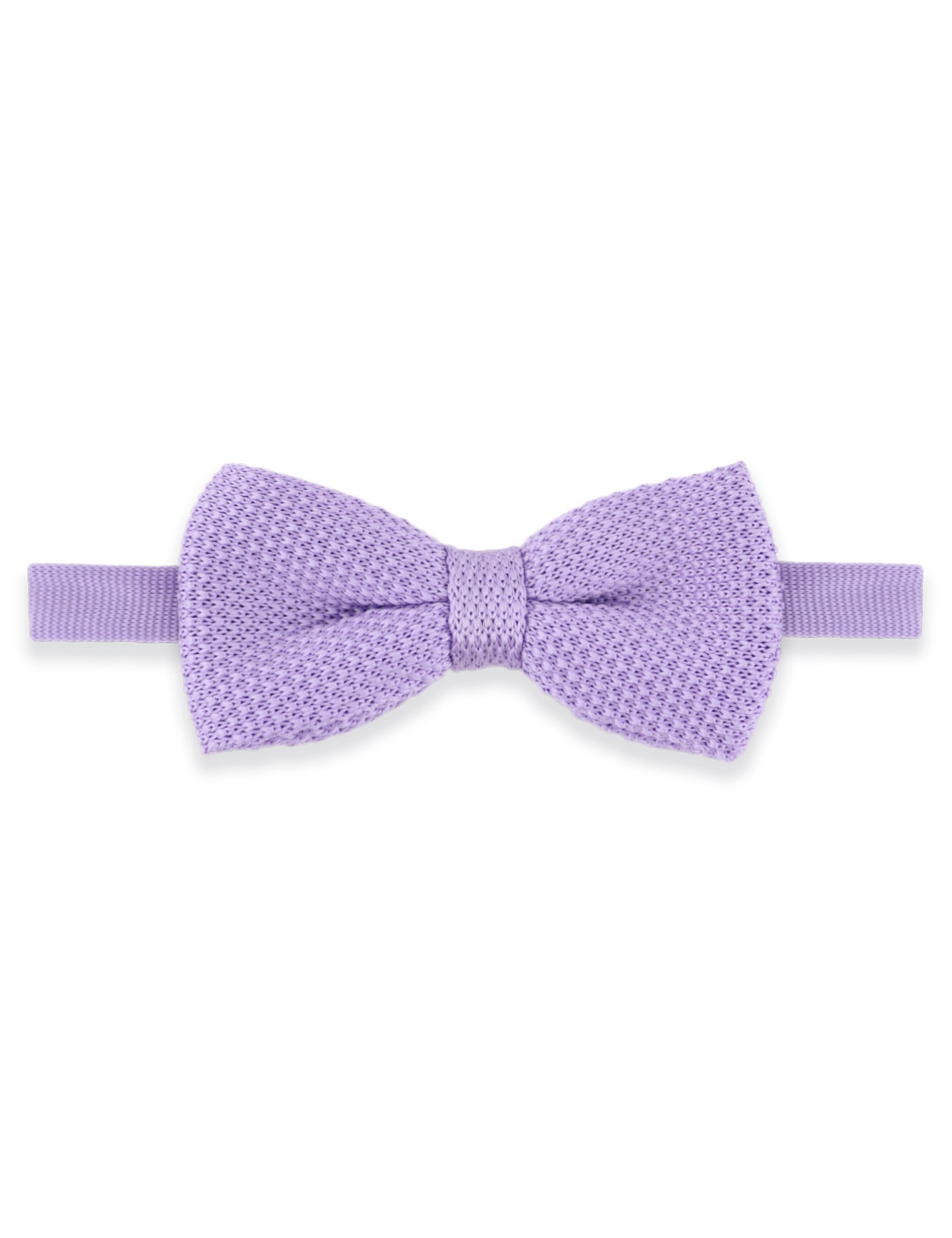 Children's Knitted Bow Tie - Pastel Purple