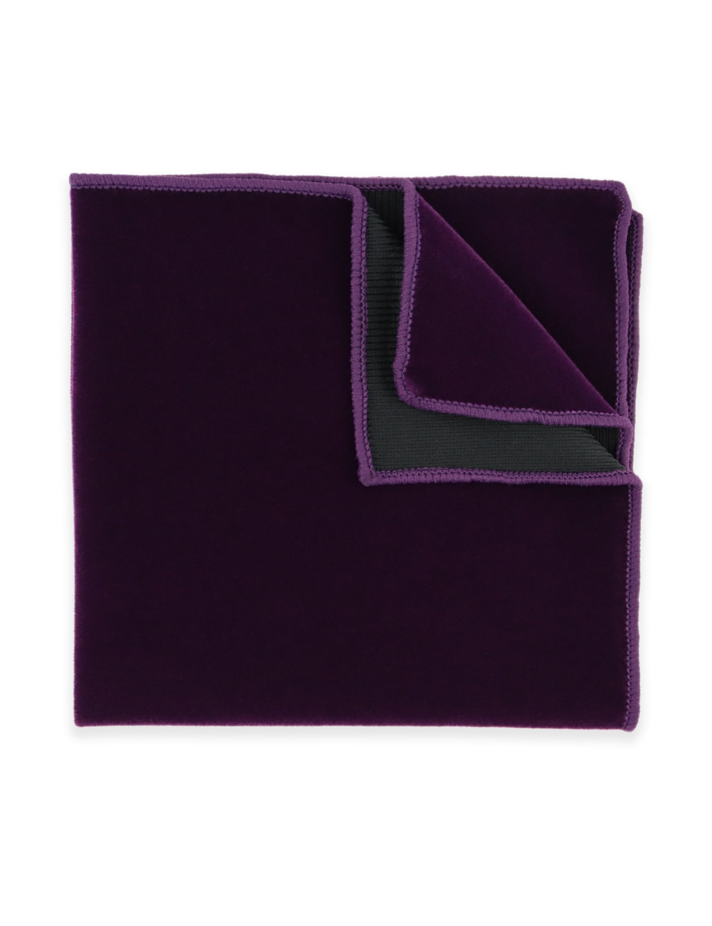 Velvet Oversized Bow Tie - Purple