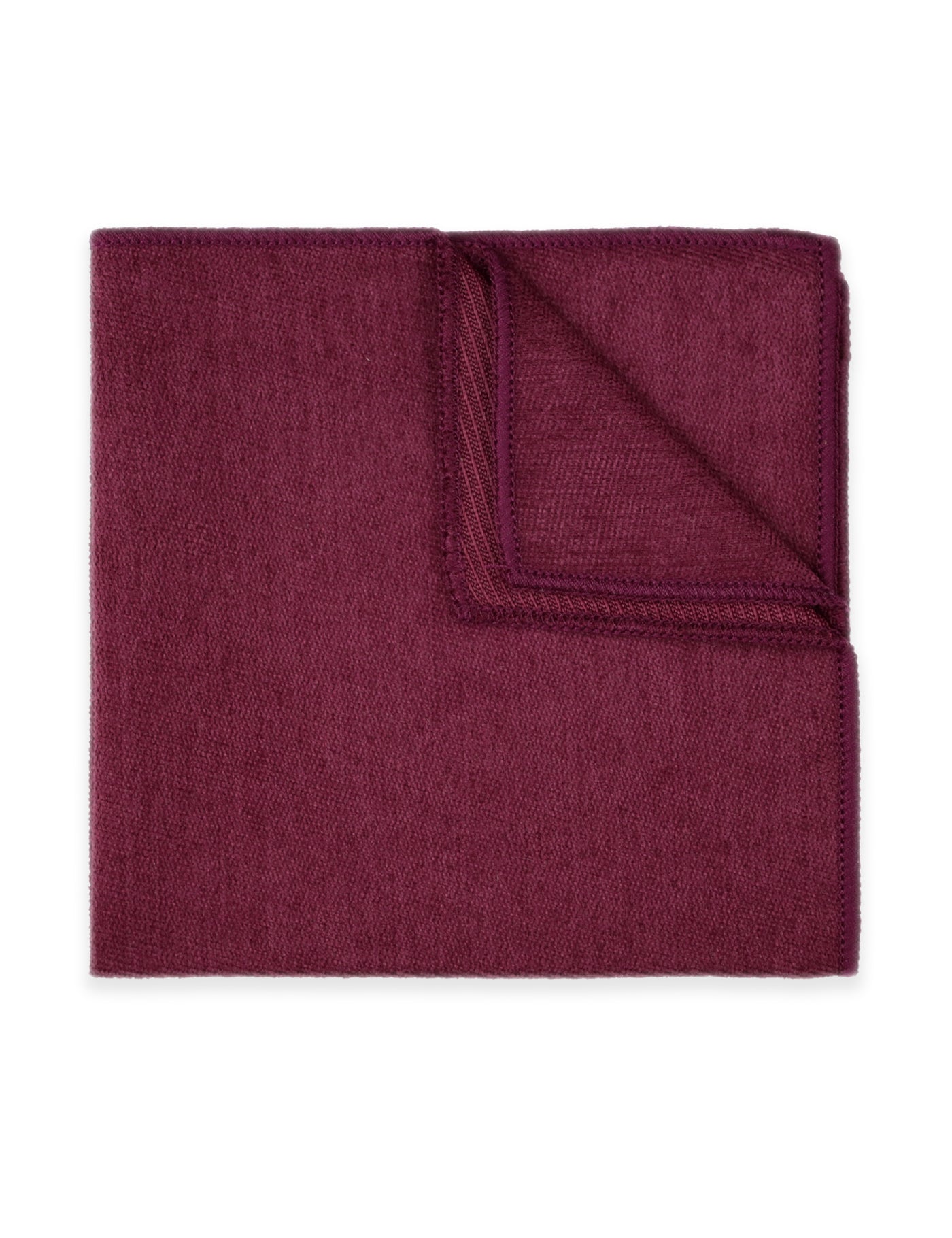 100% Brushed Cotton Tie - Burgundy Red