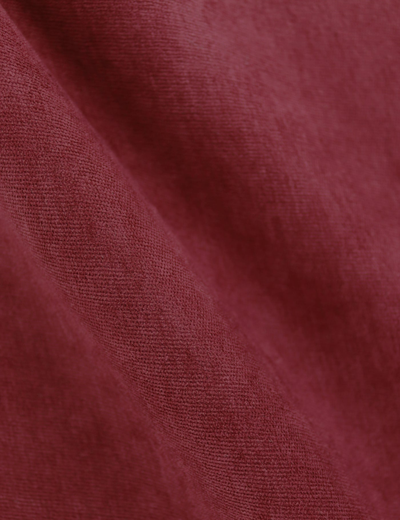 100% Brushed Cotton Pocket Square - Burgundy Red