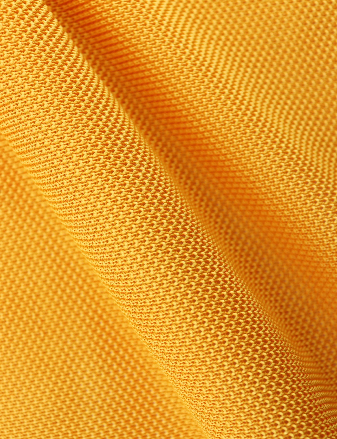 100% Polyester Diamond End Knitted Tie - Mustard Yellow