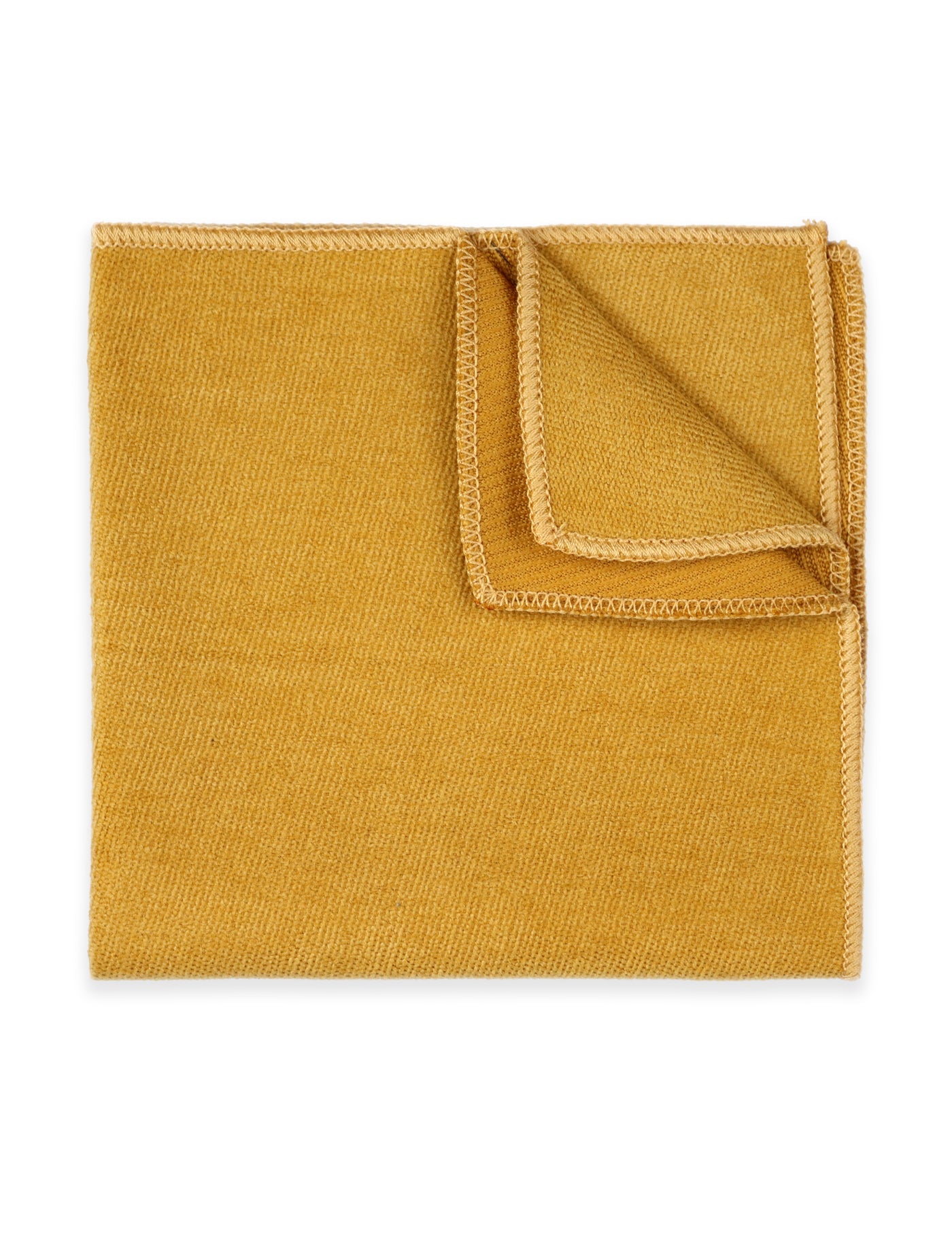 100% Brushed Cotton Tie - Mustard Yellow