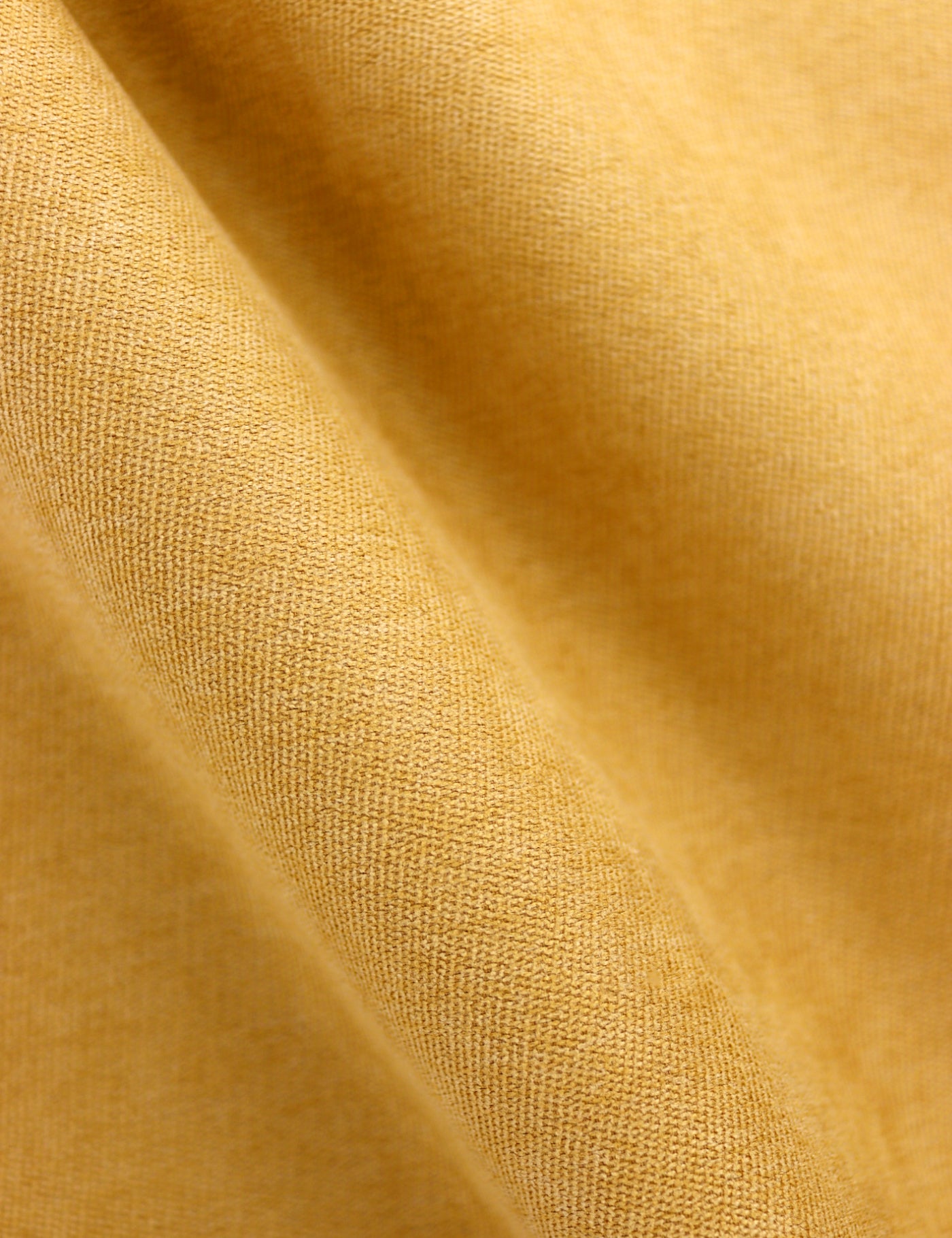 100% Brushed Cotton Pocket Square - Mustard Yellow