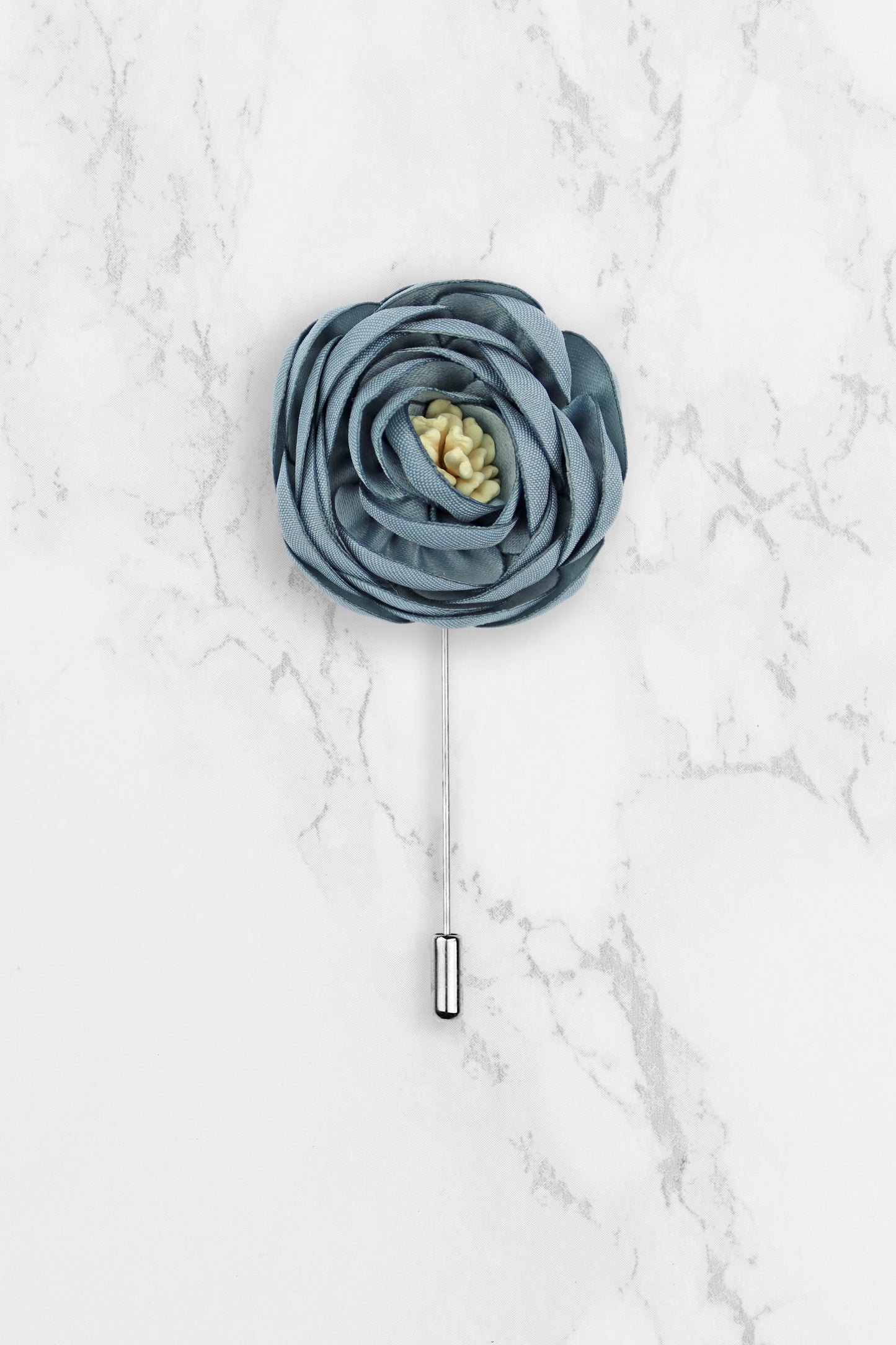 Flower Lapel Pin - Blue