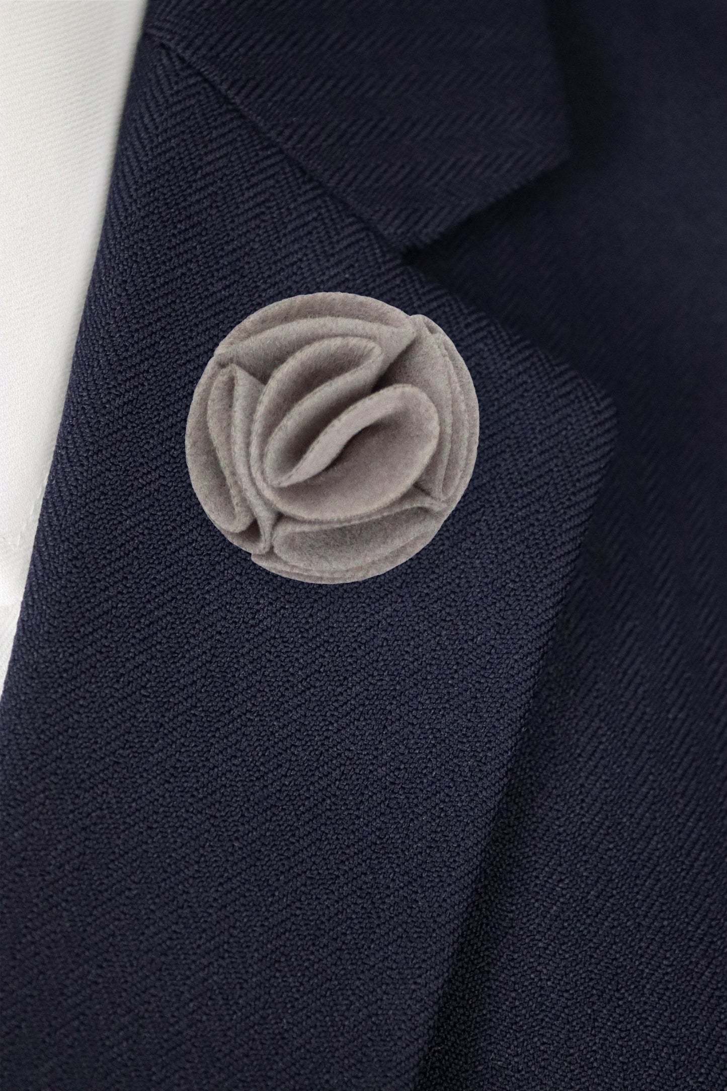 Lapel Flower - Grey