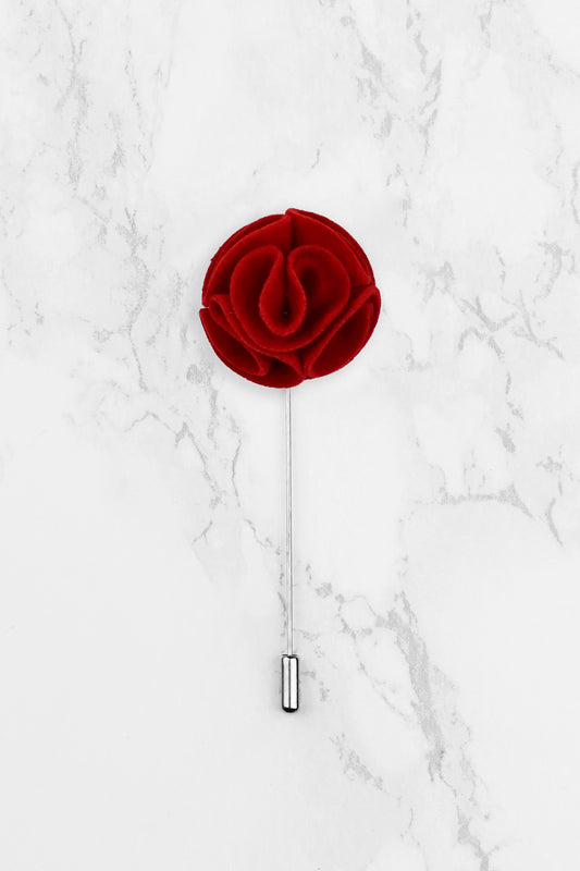 Lapel Flower - Red