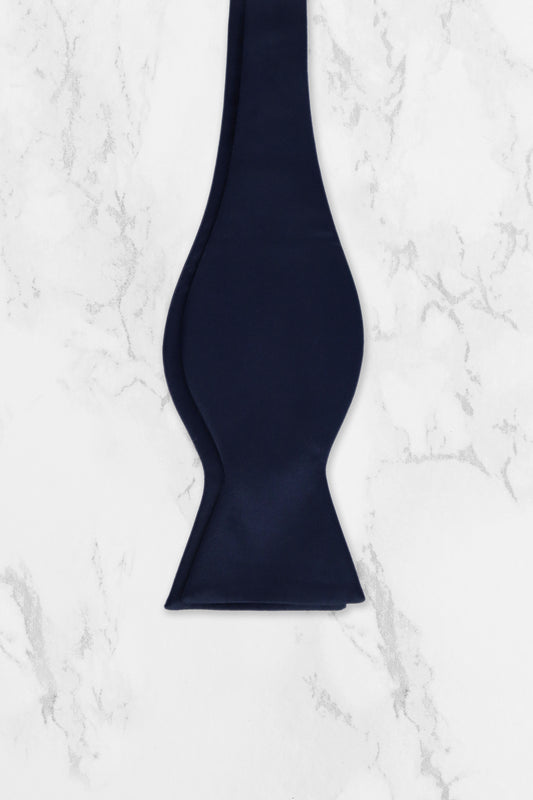 100% Polyester Self-Tie Bow Tie - Navy Blue