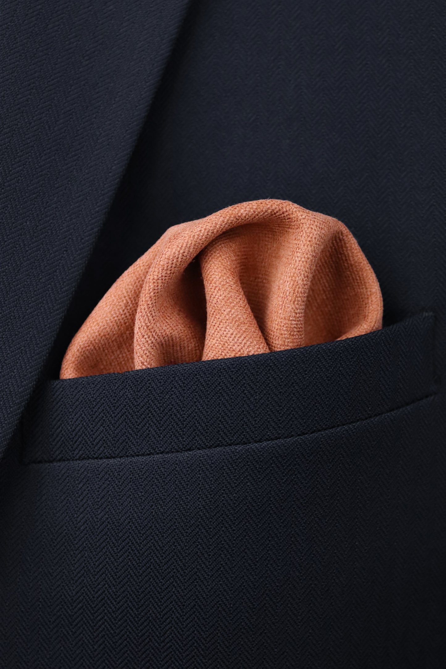 100% Brushed Cotton Tie - Burnt Orange